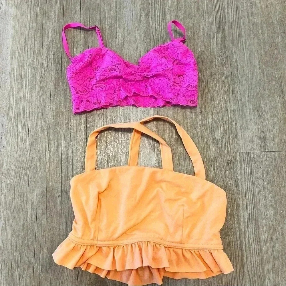 Womens/Juniors Bundle of 2 Bralette/Crop Top - XS